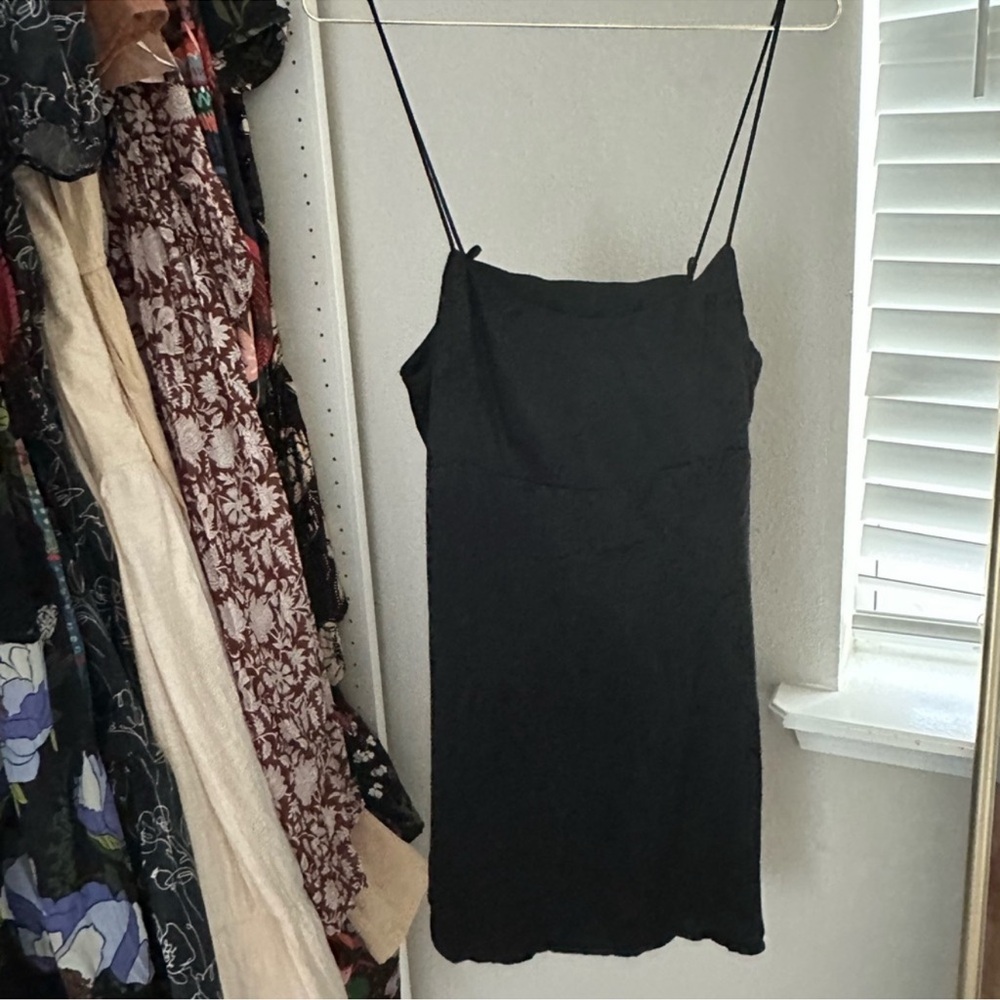 Anthropologie Black Sleeveless Dress